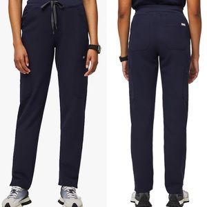 Figs Woman’s Yola High Waisted Skinny Scrubs Navy